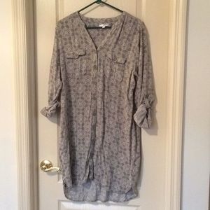 Sonoma pale green shirt dress